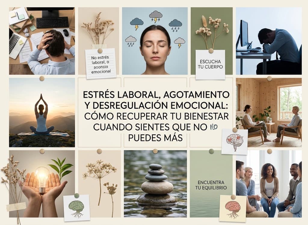 Estrés laboral, agotamiento y desregulación emocional: cómo recuperar tu bienestar cuando sientes que no puedes más